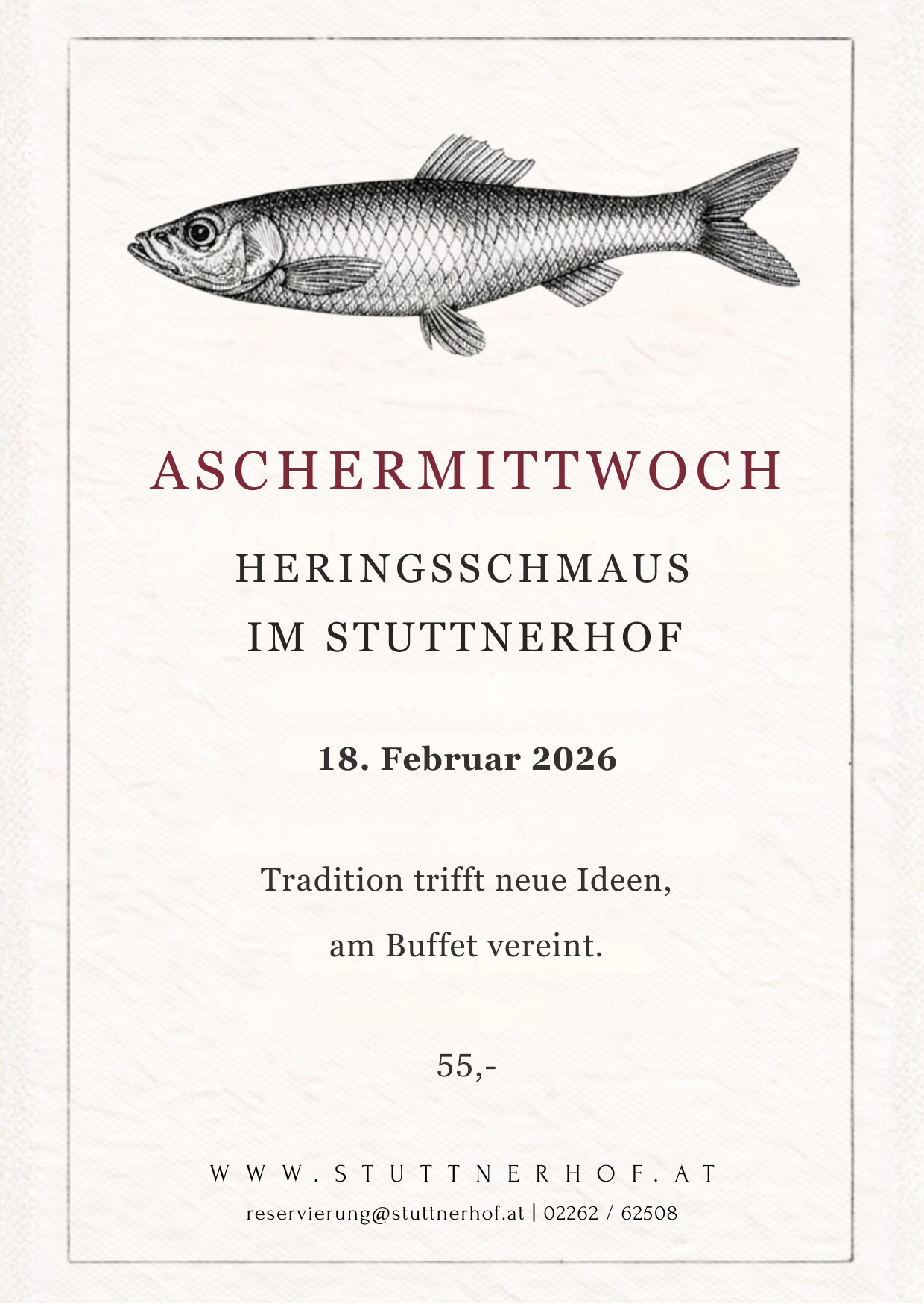 Heringsschmaus Klassisch modern. NEU